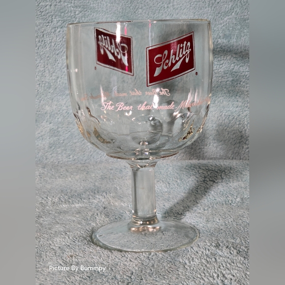 Vintage Schlitz Beer Goblet. "The Beer That Made Milwaukee Famous" - Picture 1 of 5